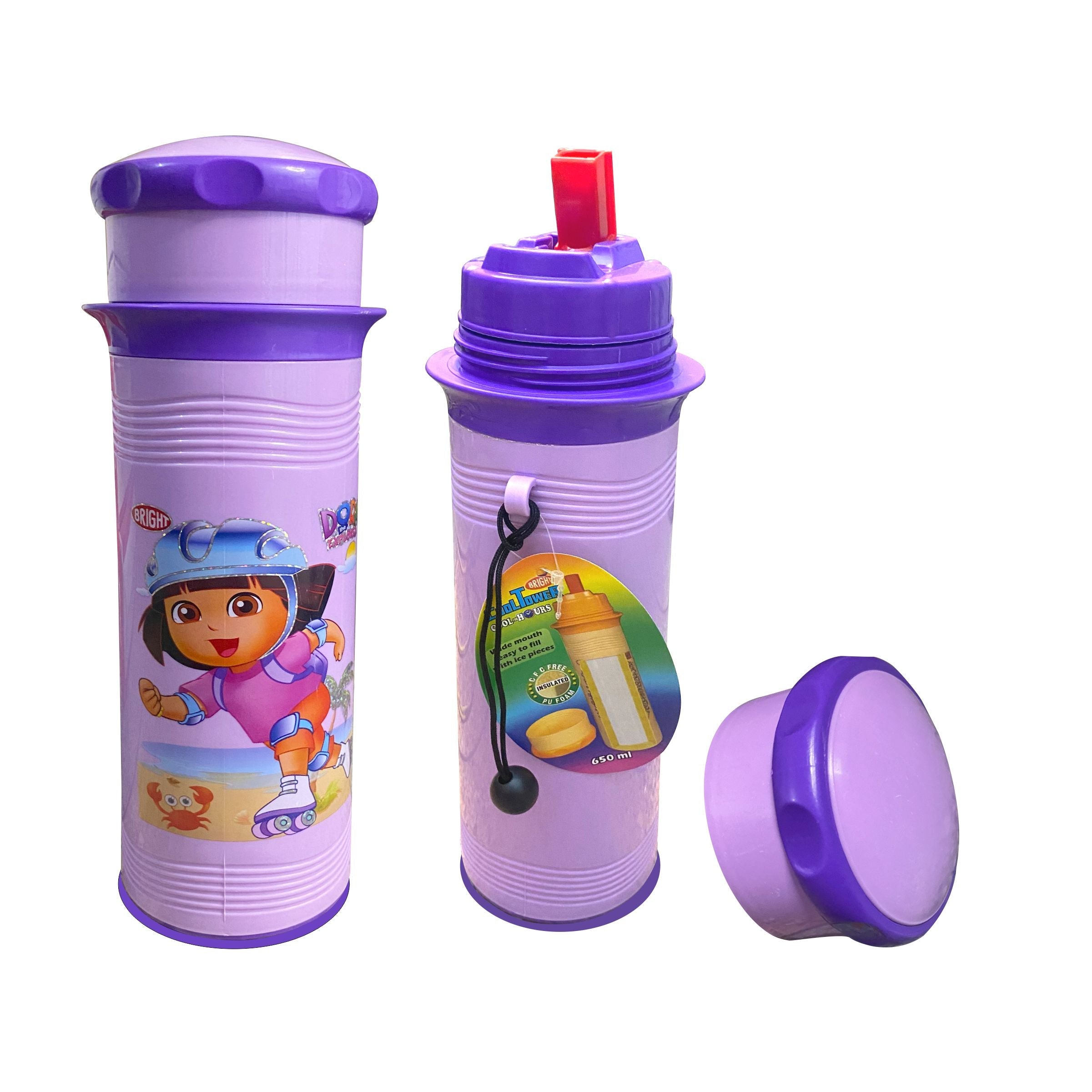 Dora the Explorer Character Water Bottle For Kids 650ml