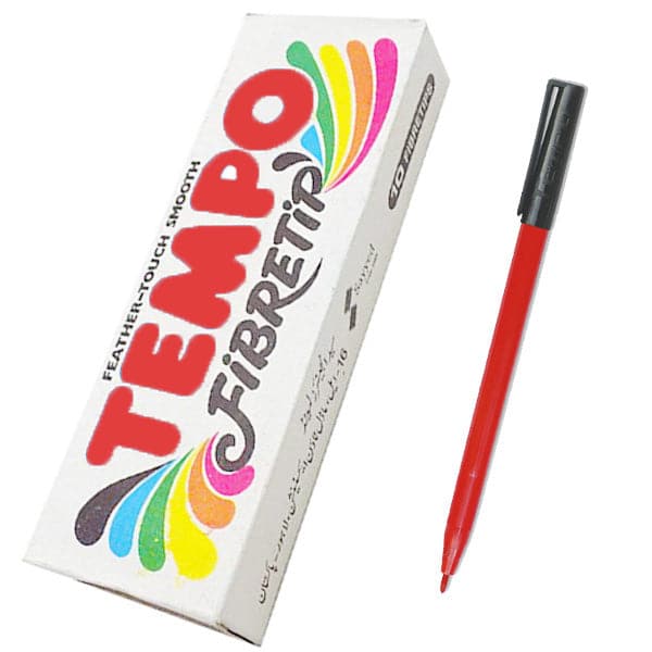 Tempo Fiber Tip Marker Pack of 10