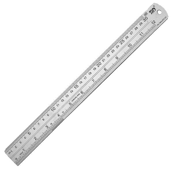 Sensa Silver Steel Ruler 12"