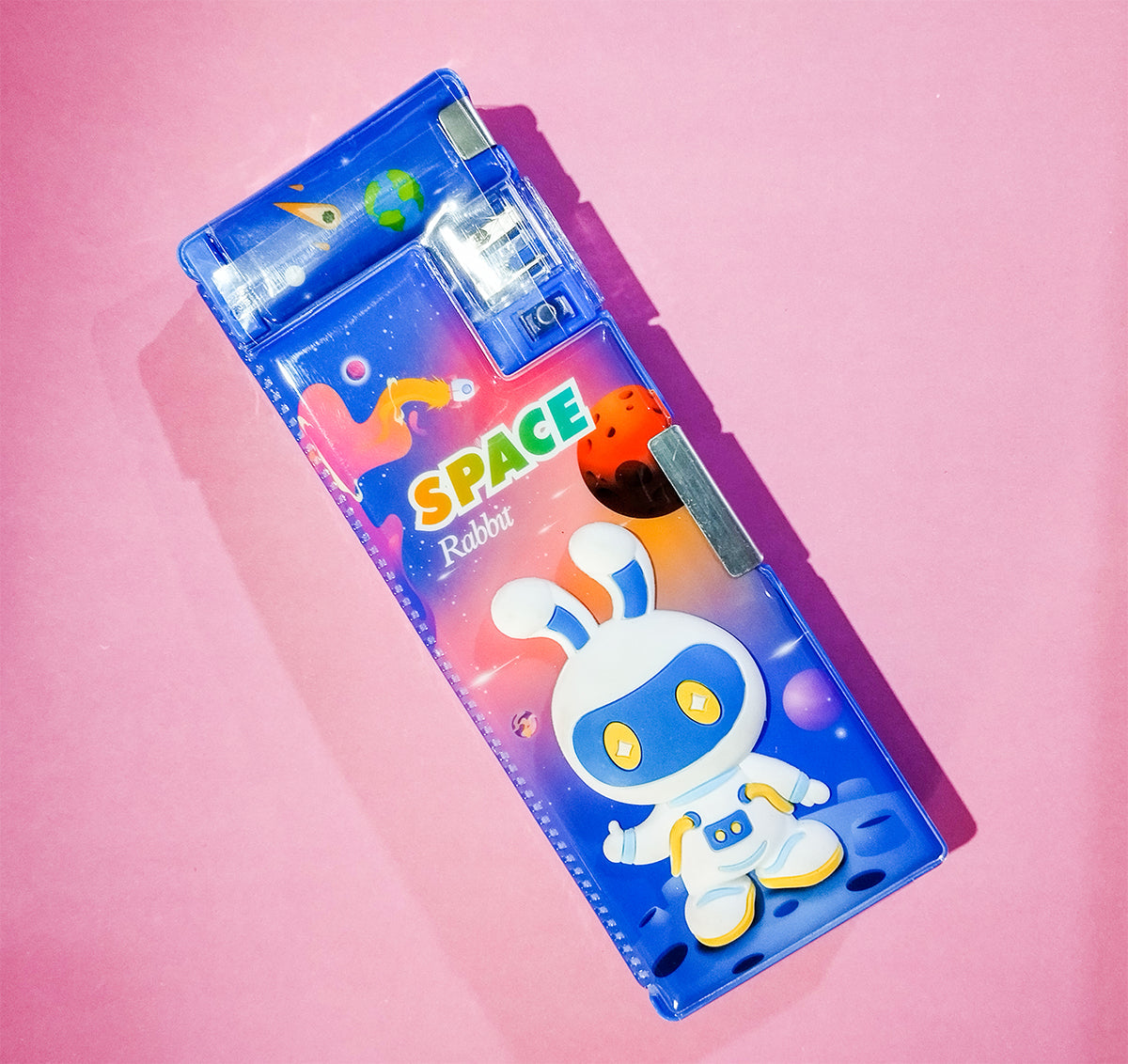 Space 3D Multifunction Magnetic Pencil Box
