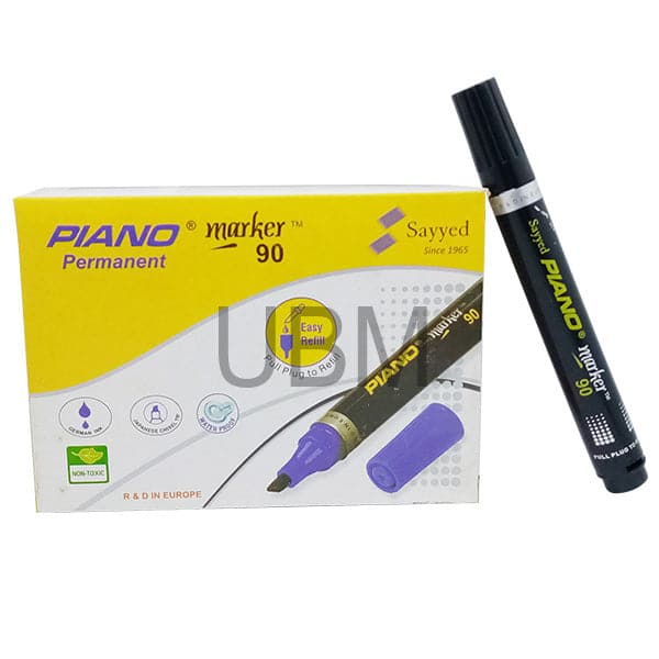 Piano Permanent Marker Chisel Tip 90 Single Piece