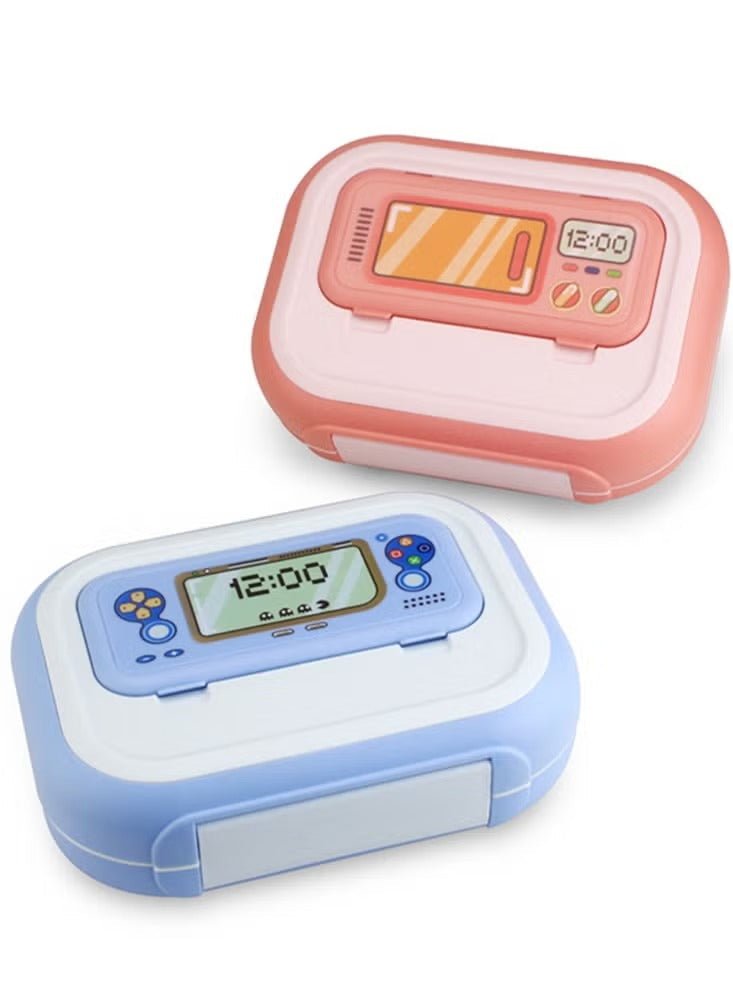 Leakproof Bento Lunch Box with 4 Compartments, Spoon & Fork for Kids, Adults, School, Work